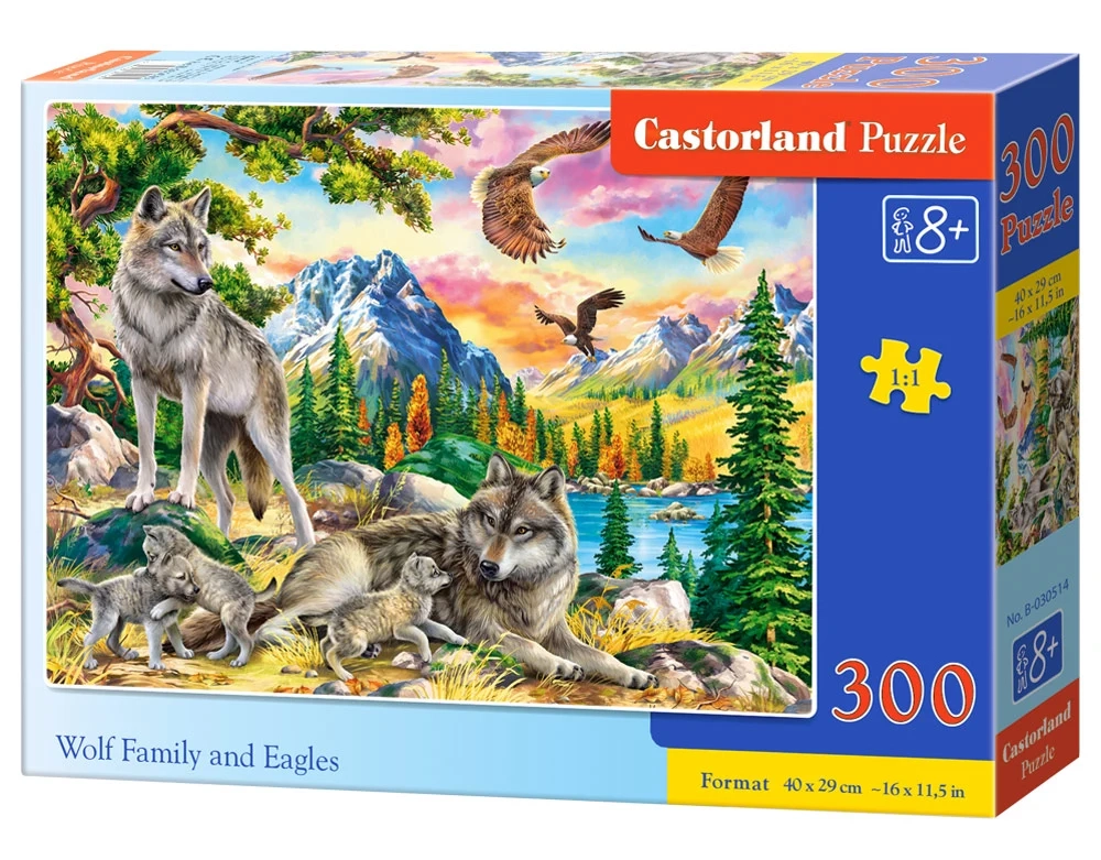 Wolf Family and Eagles